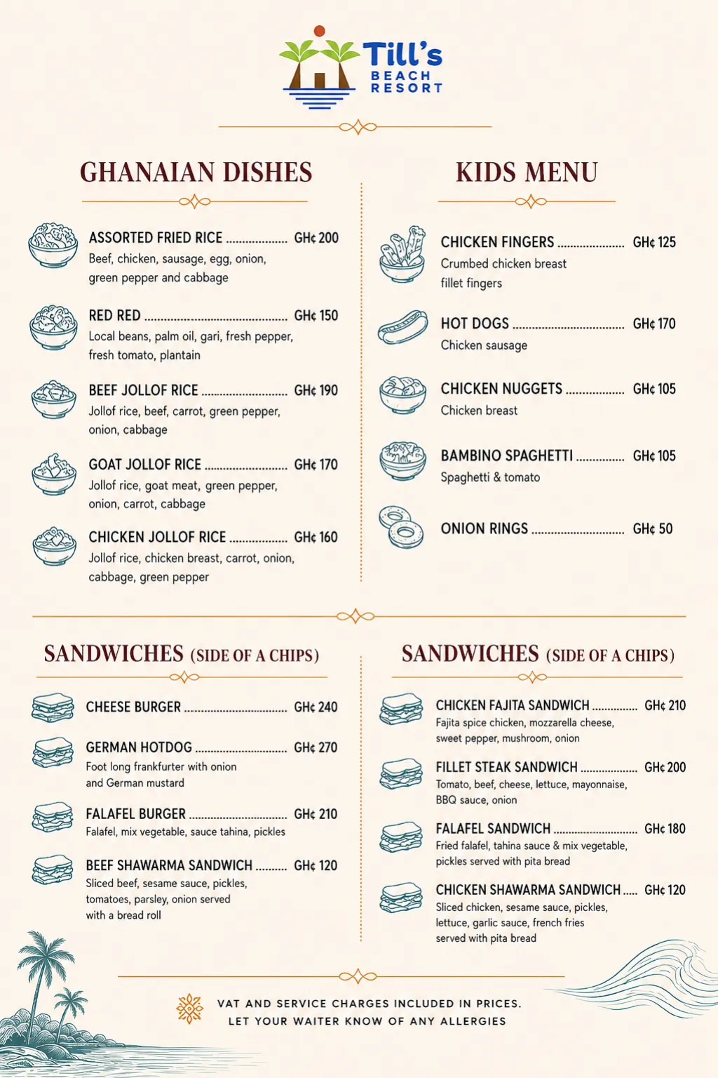 Food menu page 4 of 12